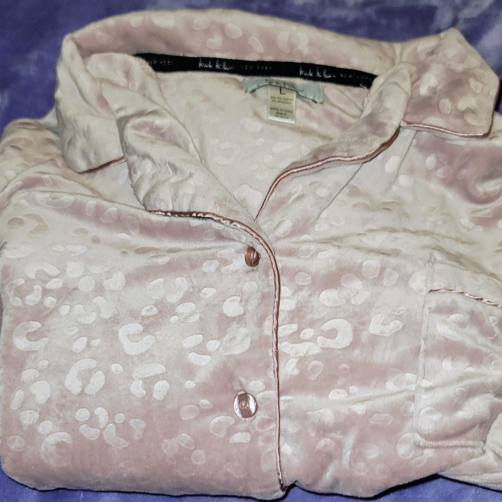 Nicole Millwr Pink Leopard Print Pajamas